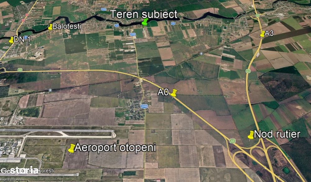 Teren dezvoltare rezidentiala - 14.563mp - Sos. Unirii - Balotesti