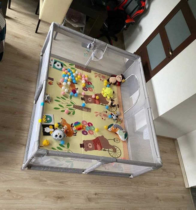 НОВА 150х150см Голяма детска кошара за игра за бебе/ ограда ВИСОК КЛАС