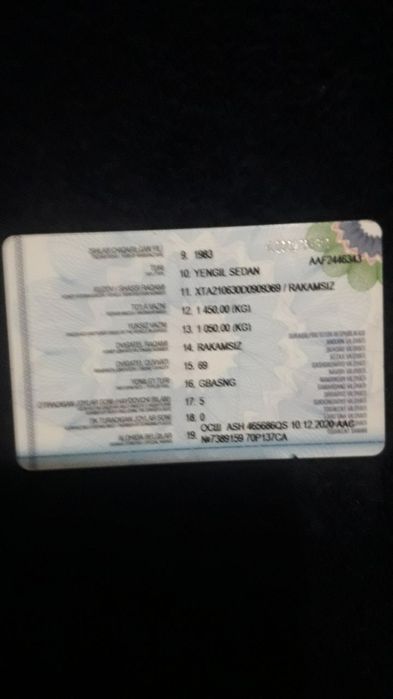 Vaz 2106 Propan sotiladi