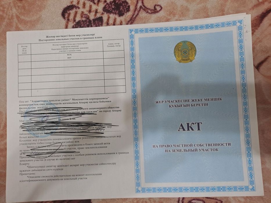 Земельный участок актобе ИЖС