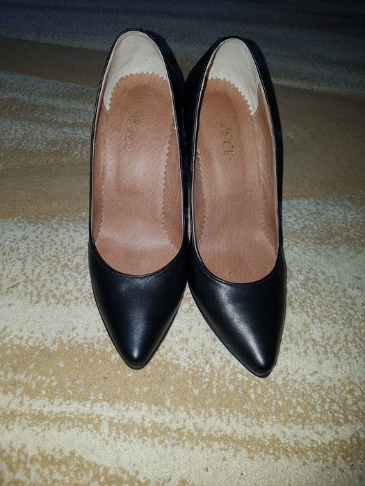 Pantofi piele cu toc