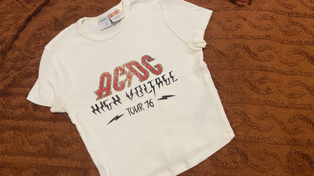 Футболка-боди AC/DC женская
