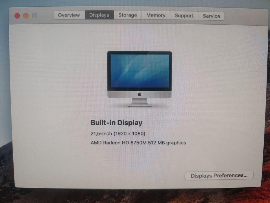 Apple iMac 21.5 SSD + magic mouse + magic keyboard
