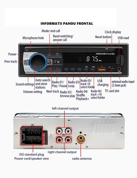 Radio Mp3 player Bluetooth