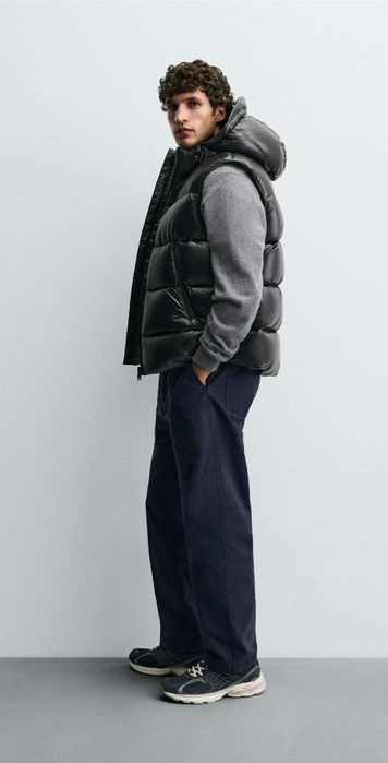 Пухена грейка елек Zara