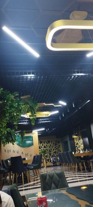 Грильято потолок для кафе, ресторан, фастфуд, реечный потолок PC-67