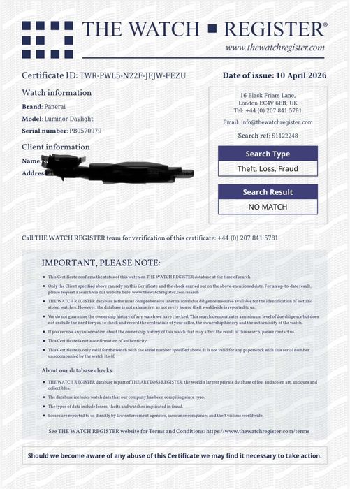 PANERAI Luminor Chrono Daylight 44mm