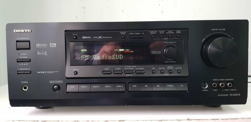 Receiver Onkyo TX DS 676 - 110W/canal 15 kg Hi-Fi Stereo audiophile