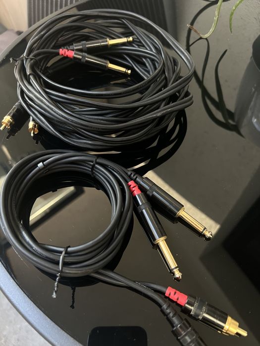 Cablu stereo Cordial RCA Jack 6.3mm 1.5m 6m