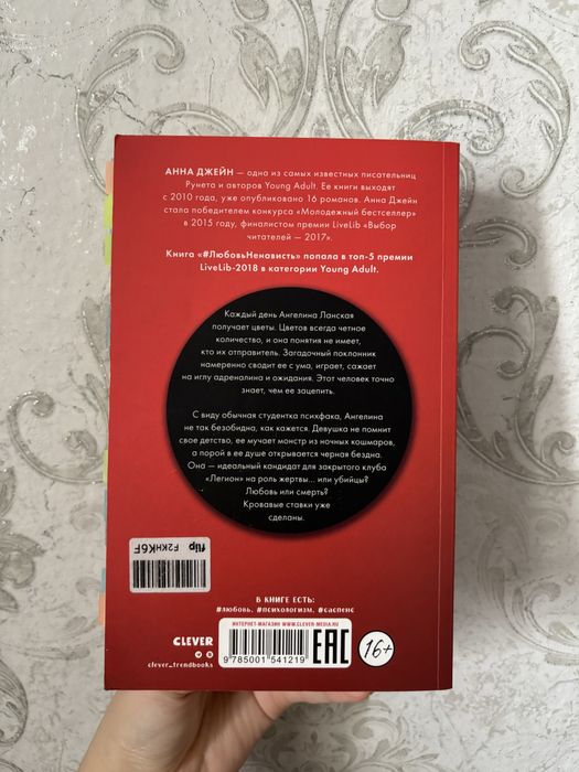 Современная книга Анны Джейн «поклонник»
