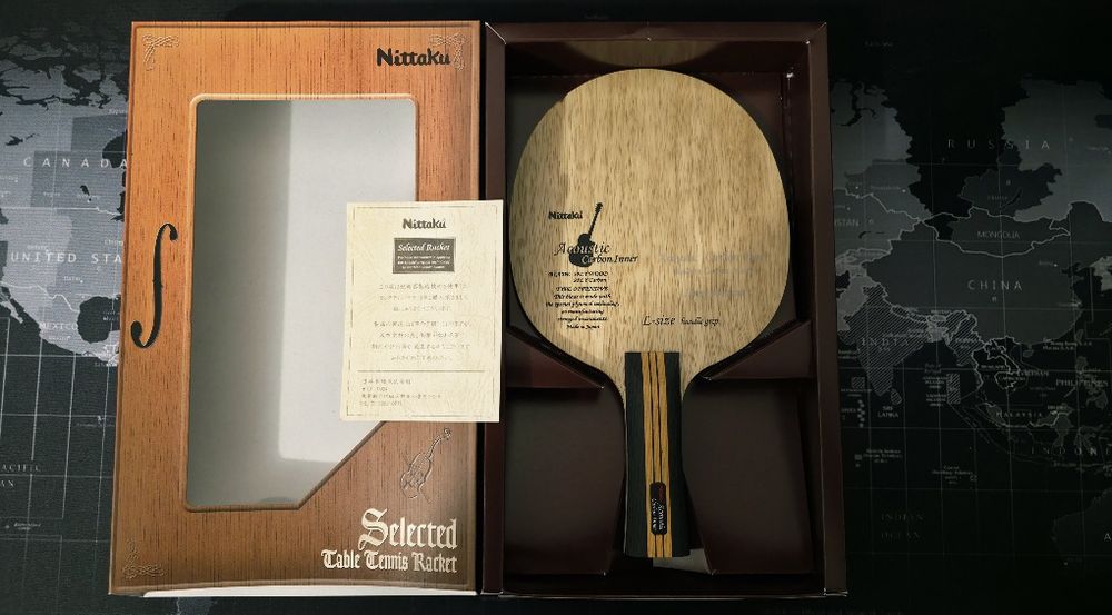 Nittaku Acoustic Carbon Inner FL (Large Handle - mâner mare)