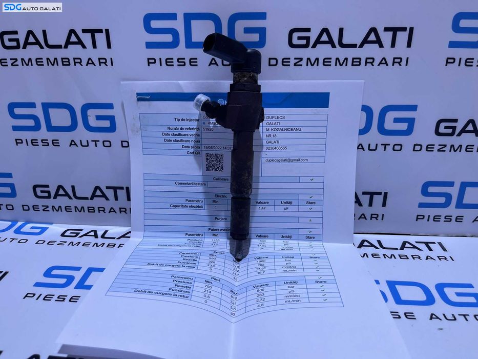 Injector Injectoare Verificate cu Fisa Parametri Ford Tourneo Connect 1.8 TDCI 2002 - 2012 Cod 4M5Q-9F593-AD 4M5Q9F593AD [i0084]