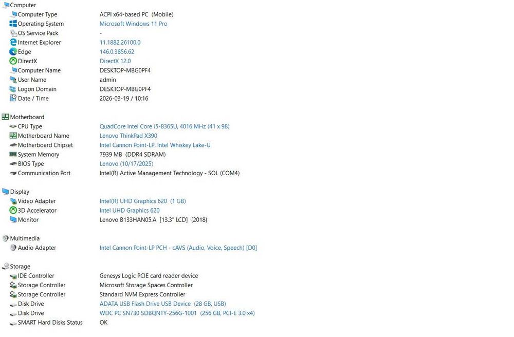 Lenovo ThinkPad X390