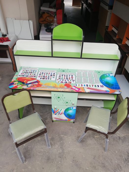Детский парта. 2 кишилик	parta