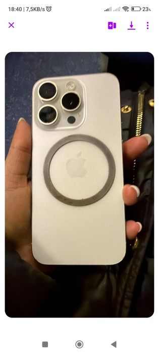 Iphone  15.  Pro stare bună  baterie 86%

Telefon utilizat, stare bună
