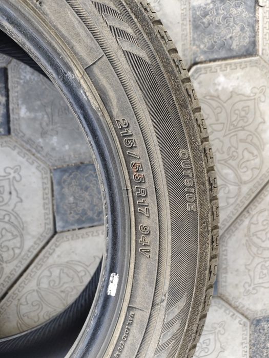 Шины летние 215/55/17  пара