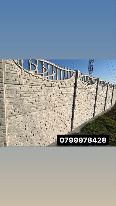 Gard din placi si garduri de beton