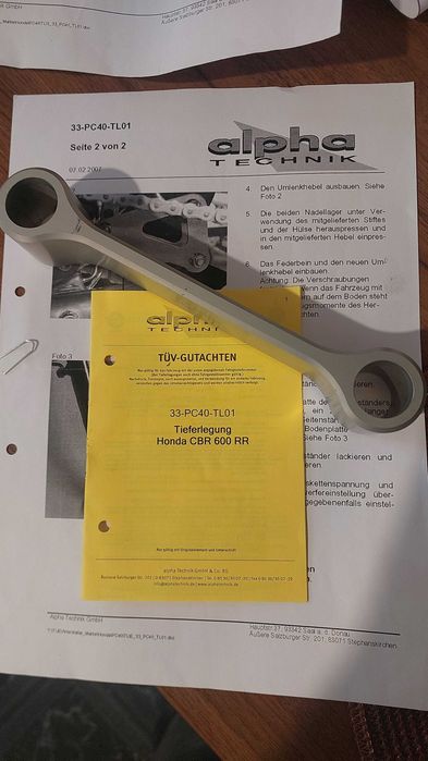 Kit coborare alpha technik 30mm cbr600rr pc40