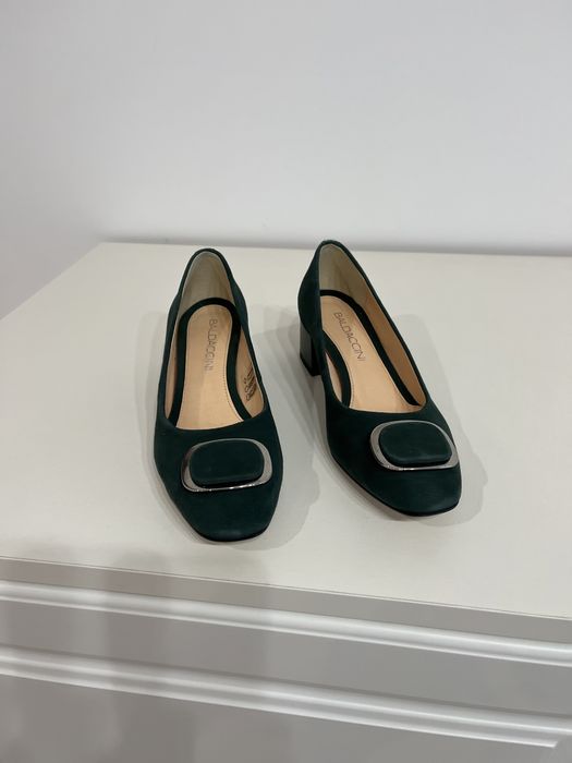 Pantofi dama BALDACCINI, piele intoarsa, noi, culoare verde