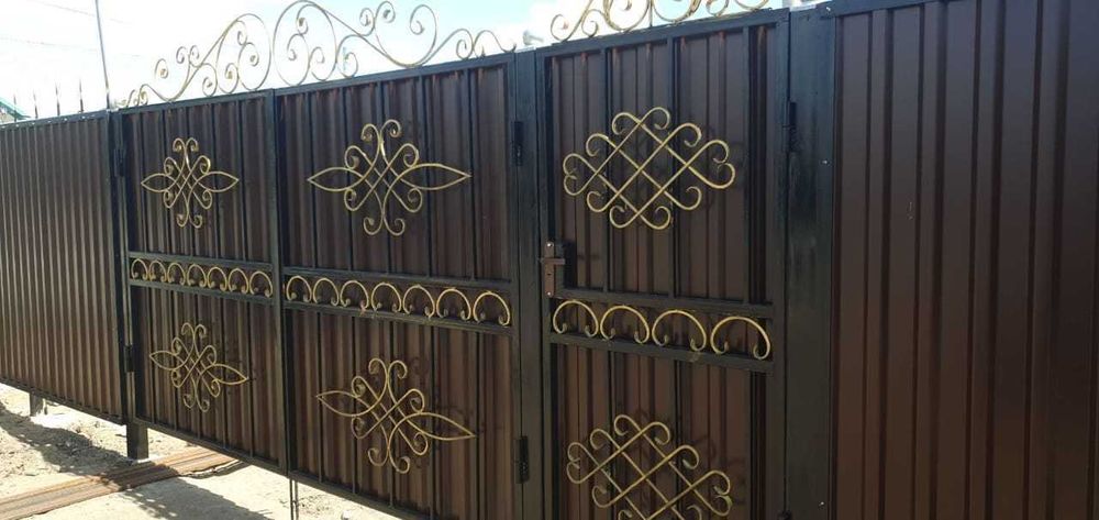 Установка забора с профлиста