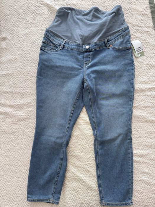 Pantaloni blugi HM burta gravida XL noi cu eticheta