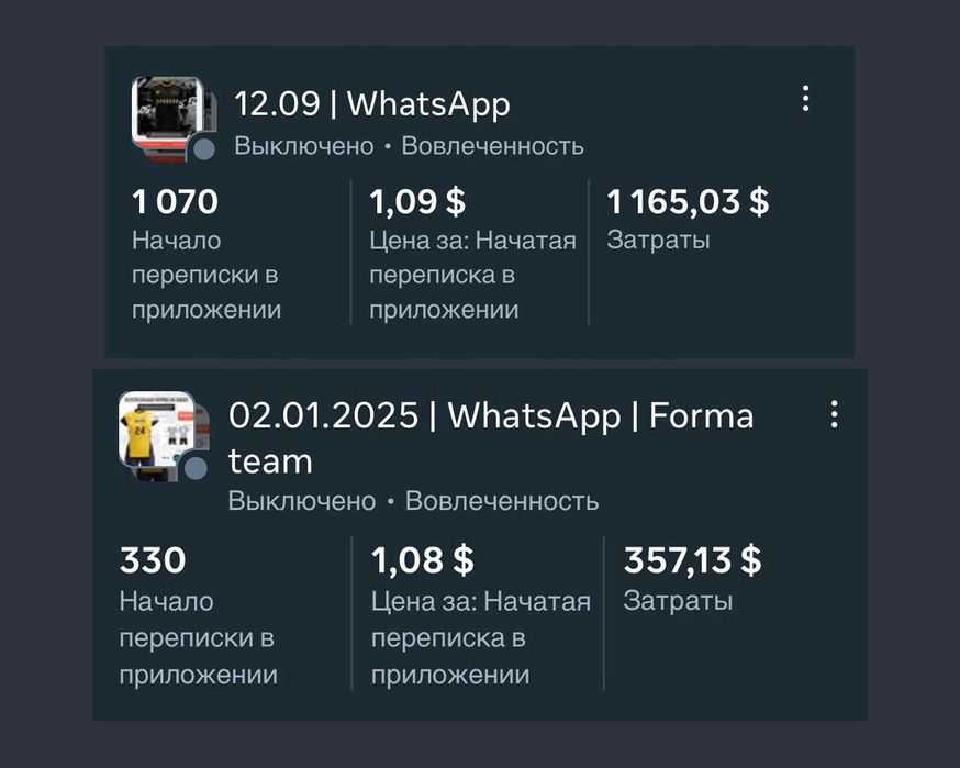 Таргет (TikTok / Instagram)