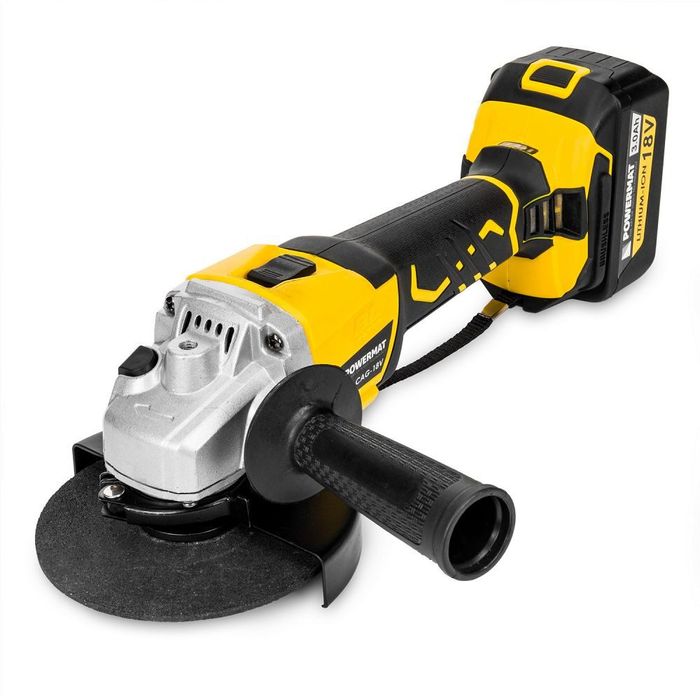 Polizor unghiular, flex cu 2 acumulatori, 18 V 3.0 Ah, motor