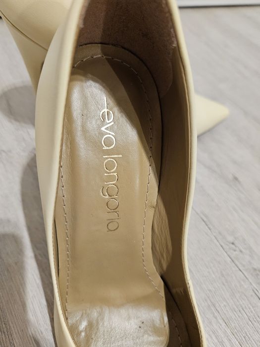 Официални обувки от естествена кожа на тънък ток Eva Longoria