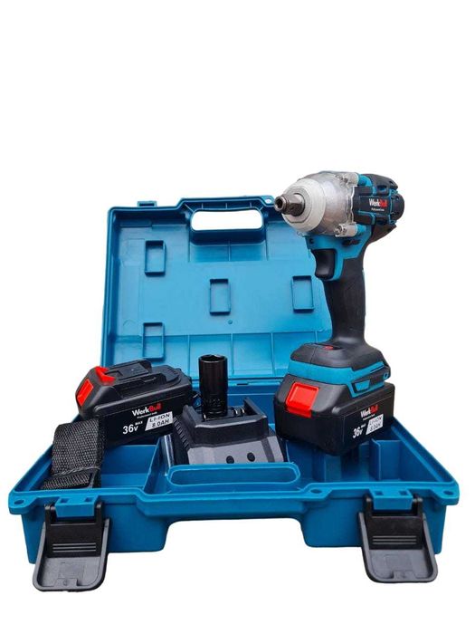 Акумулаторен Ударен Гайковерт Винтоверт 36V 8Ah 850 Nm подарък вложки