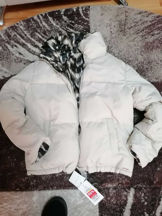 Geacă animal print două fețe