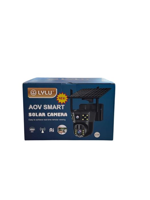 4G Соларна камера LYLU двойна външна с аларма 16 диода със сим карта