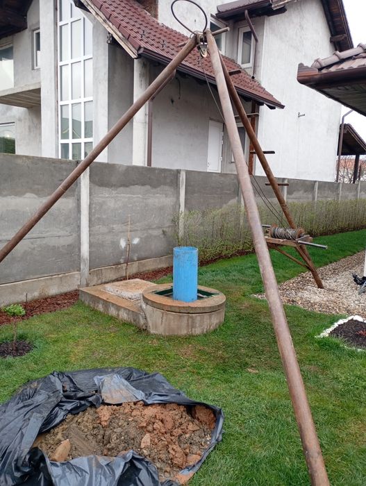 Foraje puțuri adinciri curățări fantani