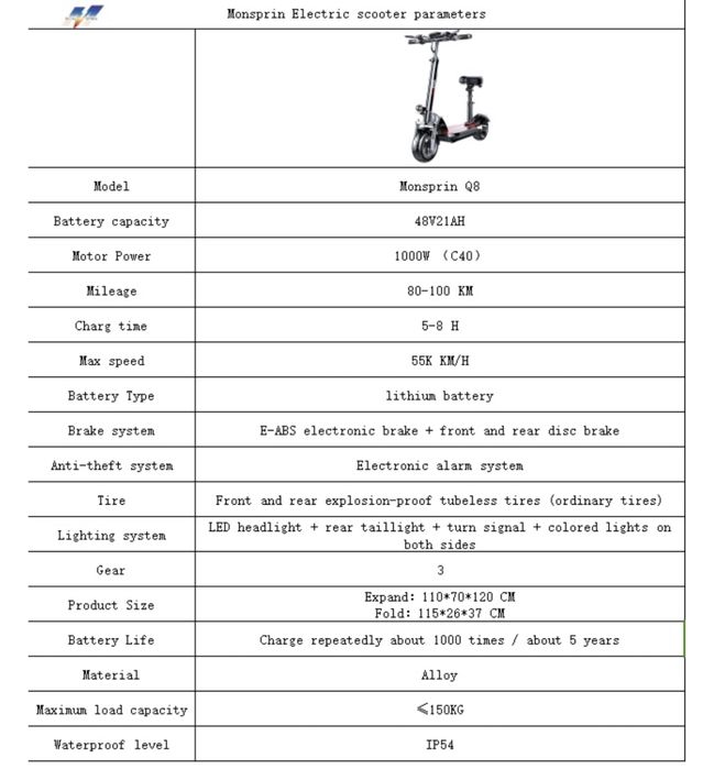 Электросамокат 100км запас хода