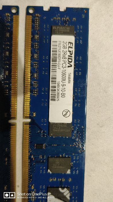 MEMORIE Ram DDR 3 Elpida PC3-10600S 2G 1333MHz