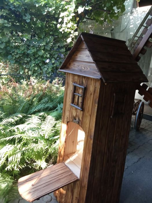 Мельница, декор из дерева, телега ...