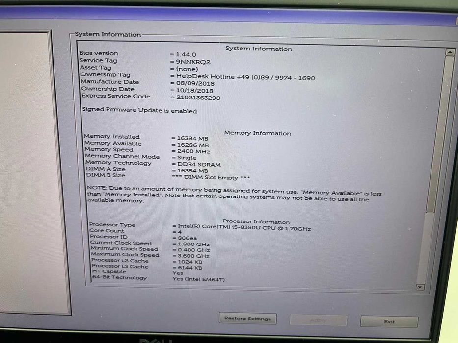 Laptop SH Dell Latitude 7390 i5-8350U 16GB RAM SSD 512GB touchscreen