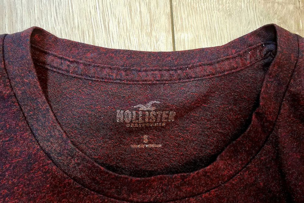 Tricou Holiester California, marimea S, vișiniu