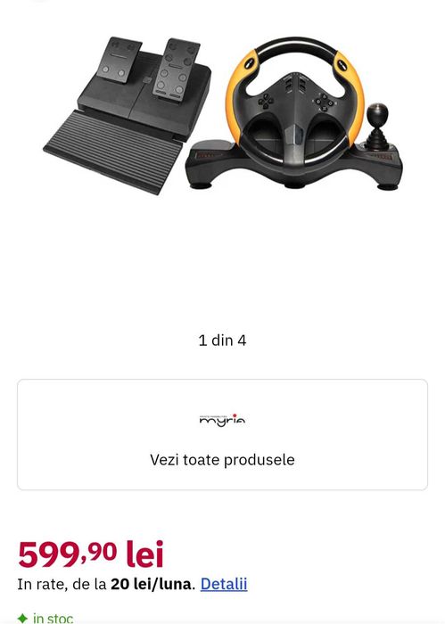 Volan Gaming PlayStation 4 Myria