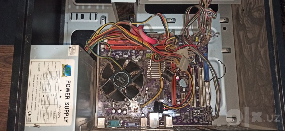 Системный блок ПК (LGA775 / DDR2 2GB / БП 400W) + клавиатура и мышь