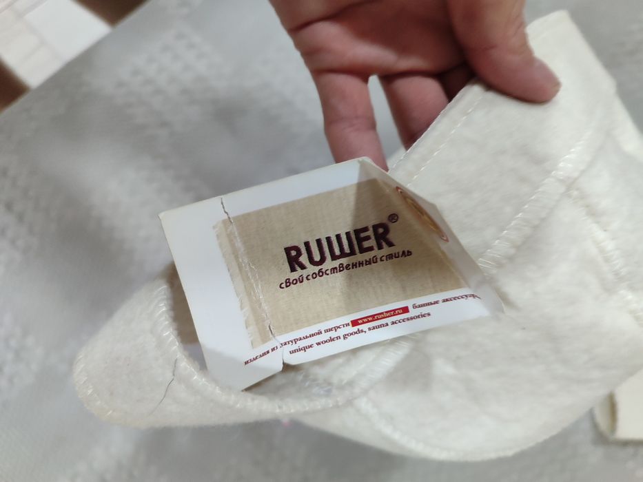 Фетровые шапки для бани. Новые