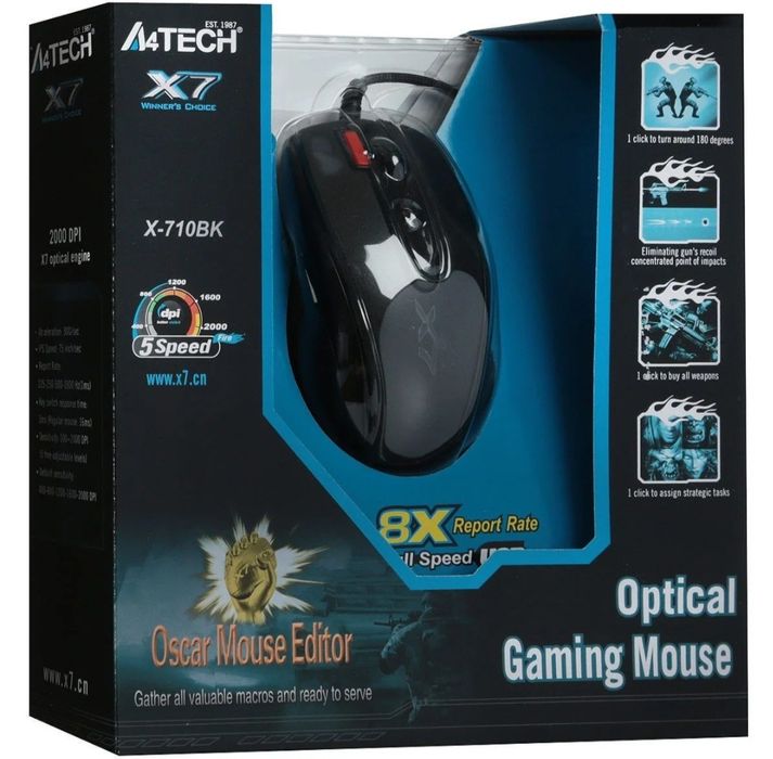 Мышка X7 A4tech x7 игровая компьютерная мышка гарантия 6 месяцев