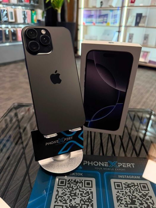 PhoneXpert SH - IPhone 16 Pro Max 256GB Black Titanium - Excelent Baterie 93% #77747