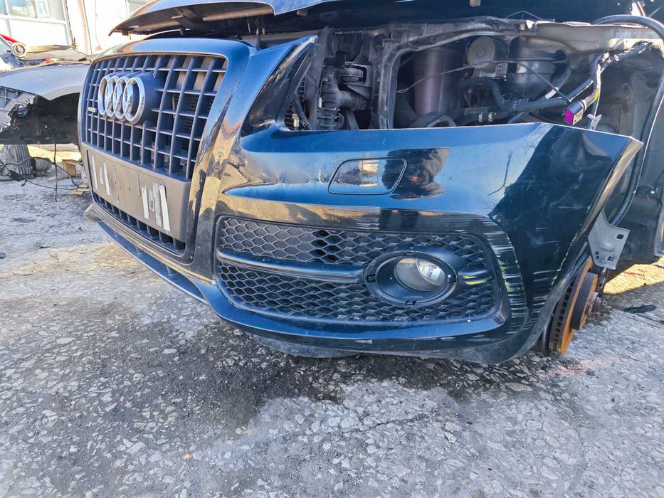 Оборудвана S-LINE предна броня Audi Q5 8R черна без отвори парктроник