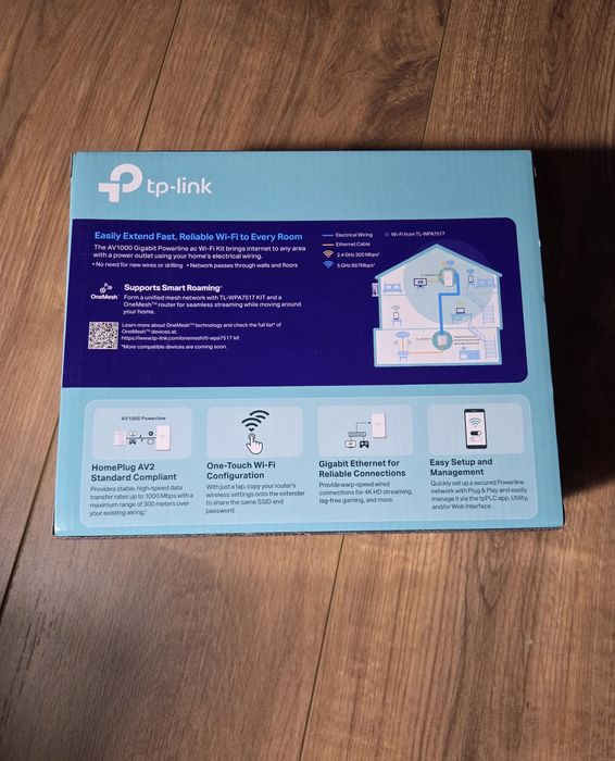 Продавам Tp-link TL-WPA7517 KIT powerline wifi extender