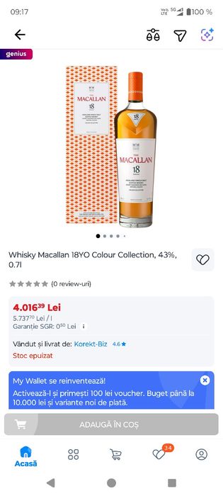 Macallan 18 colour collection Sigilat