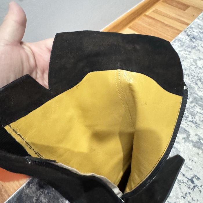 Сапоги из замши,женские