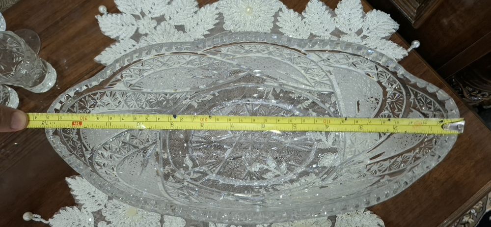 Хрусталь лодка 33см идеал хрустал мева идиш