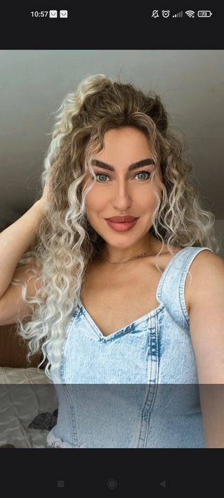 Парик  высокого качества, накладные волосы, шиньен