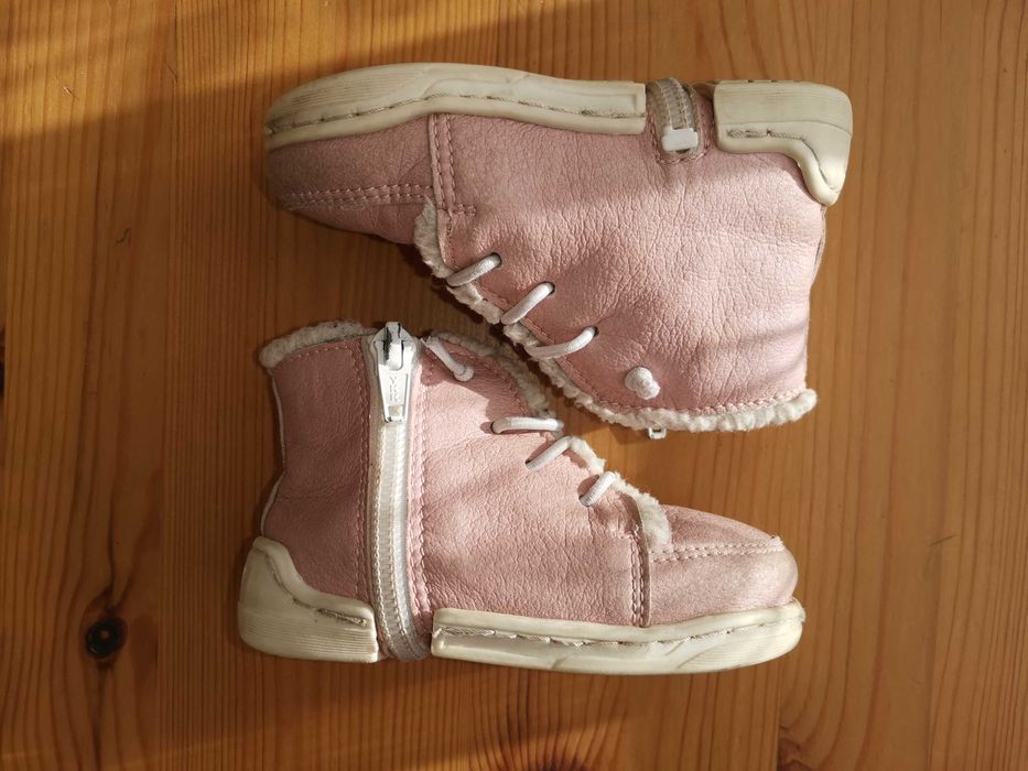 Кожени обувки Колев и Колев 20ти размер пепел от рози