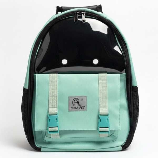 Раница за Домашен Любимец - Куче/Коте - 40см/30см/18см - Светлозелена